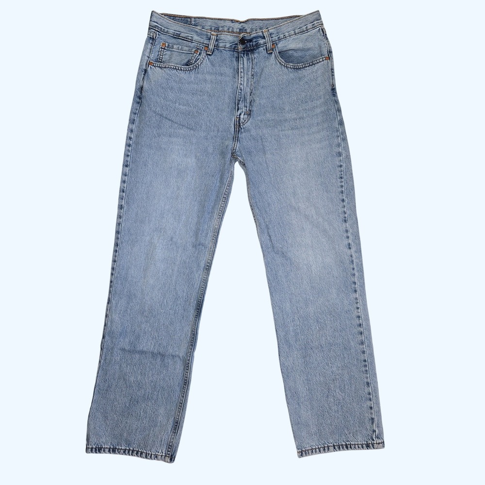 Levis 565 97 Loose Straight Leg Jeans Mens 36x34 (Fits 32" Inseam) Light Wash - Picture 2 of 9